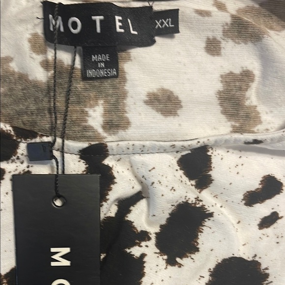 Motel Rocks Black and White Spotted Mini Dress - Picture 6 of 8